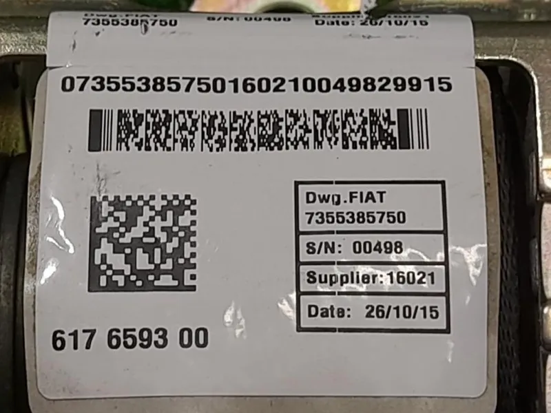 Cintura DI Sicurezza Sedile ANT DX 617659300 Fiat Grande Punto 2006