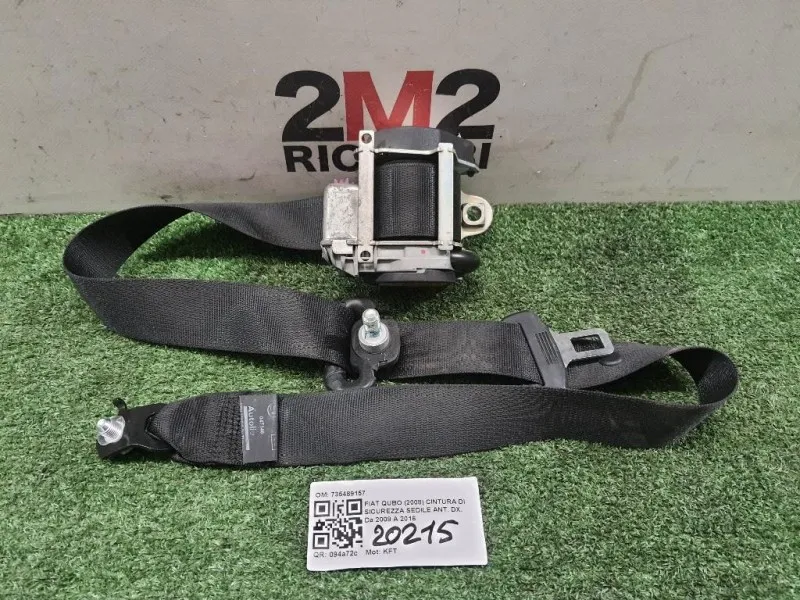 Cintura DI Sicurezza Sedile ANT DX 735489157 Fiat QUBO 2008