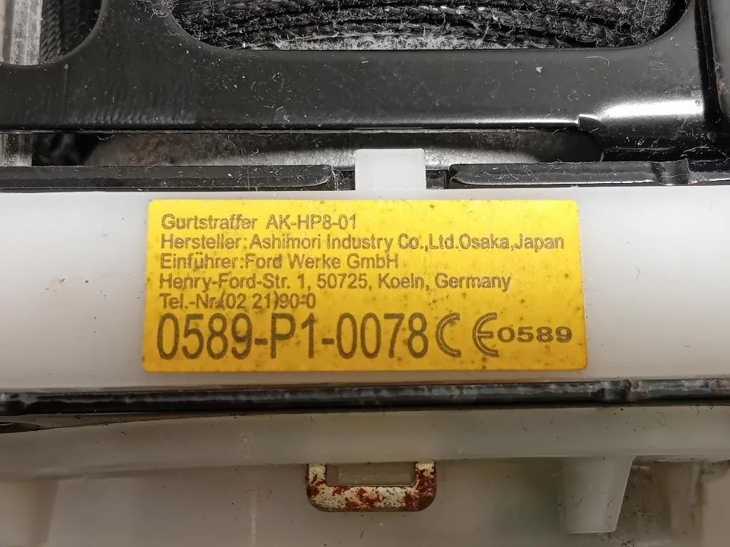 Cintura DI Sicurezza Sedile ANT DX BGG560057J Ford Ranger IV 2012