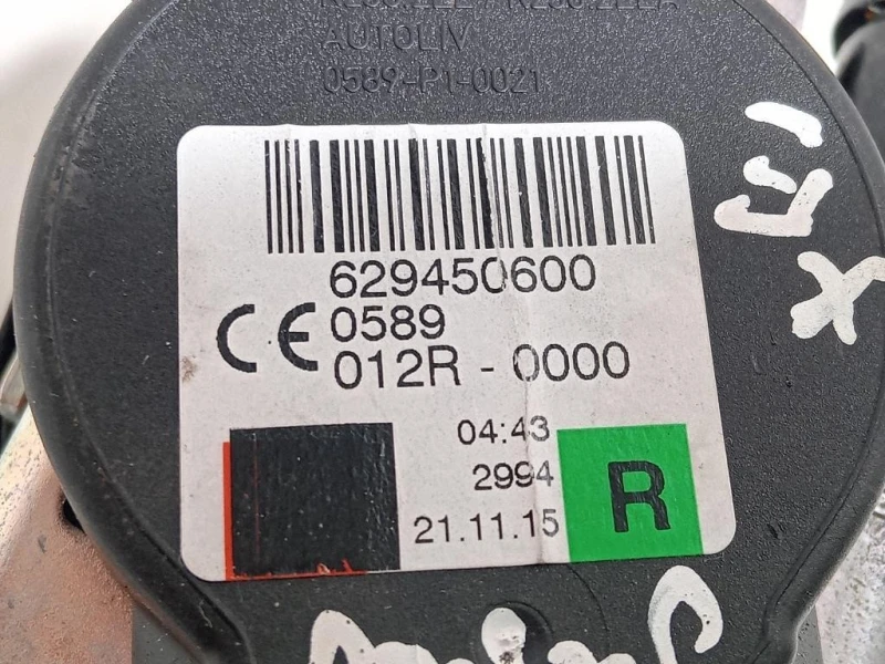 Cintura DI Sicurezza Sedile ANT DX 629450600 Jaguar XE 2015