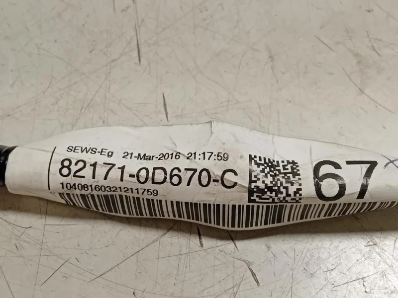 Cablaggio 82171-0D670-C Toyota Yaris IV 2017