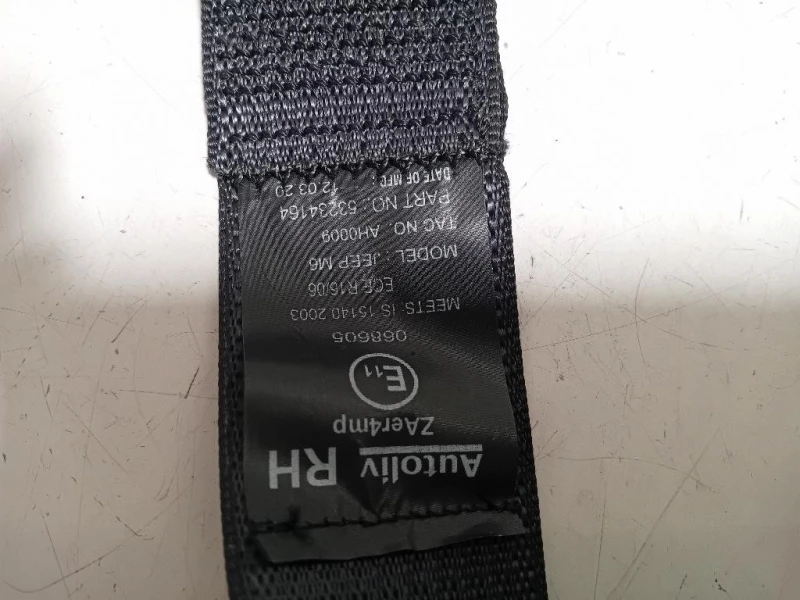 Cintura DI Sicurezza Sedile ANT DX 615134100D Jeep Compass III 2017