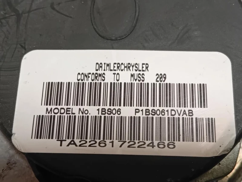 Cintura DI Sicurezza Sedile ANT DX 605884104C Jeep Patriot 2007