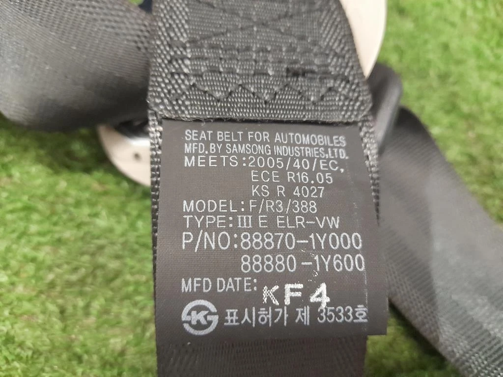 Cintura DI Sicurezza Sedile ANT DX 888701Y000 Kia Picanto III 2011