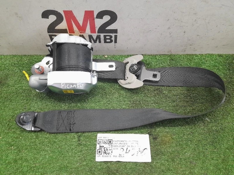 Cintura DI Sicurezza Sedile ANT DX 888701Y000 Kia Picanto III 2011