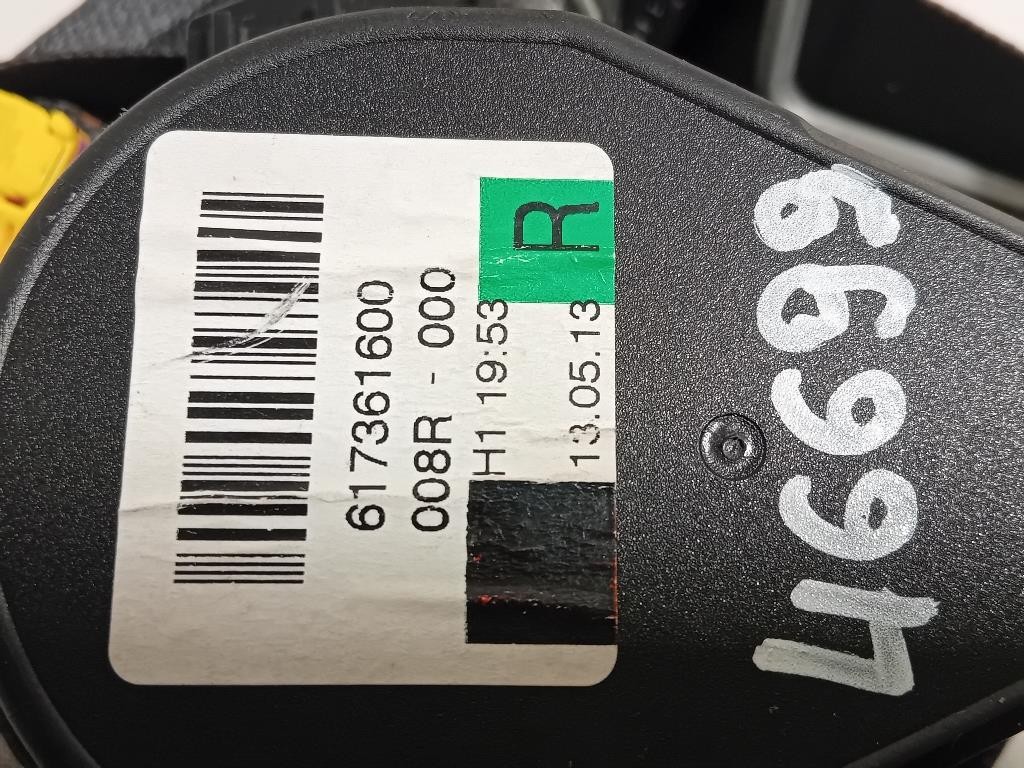 Cintura DI Sicurezza Sedile ANT DX 617361600 Lancia Ypsilon III 2011