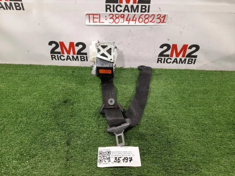 Cintura DI Sicurezza Sedile ANT DX 6122002 Mercedes Classe SLK R171 2004