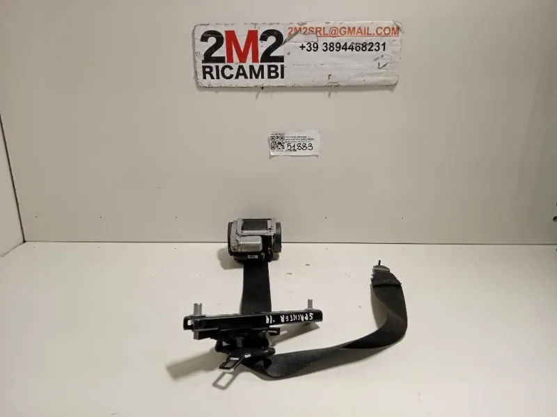 Cintura DI Sicurezza Sedile ANT DX 601384300 Mercedes Sprinter III 2013