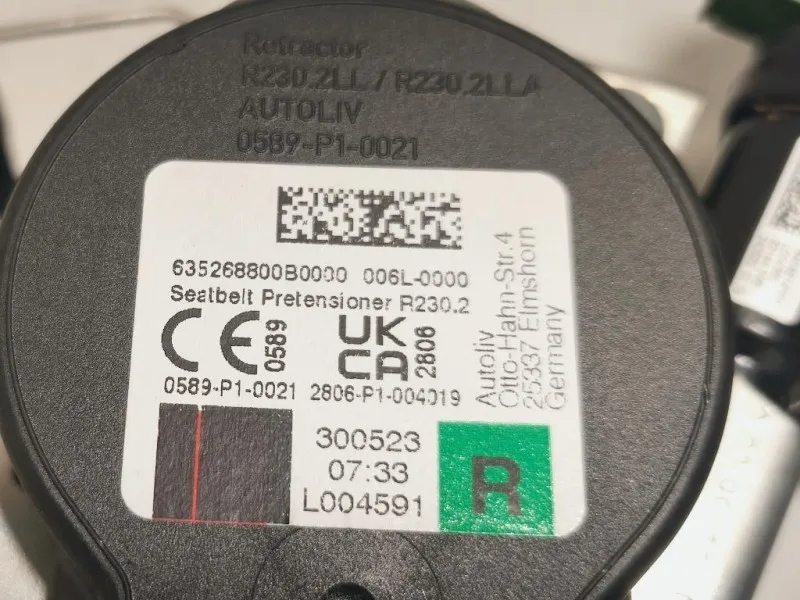 Cintura DI Sicurezza Sedile ANT DX 23B150DA Mini MINI ONE F55 2014