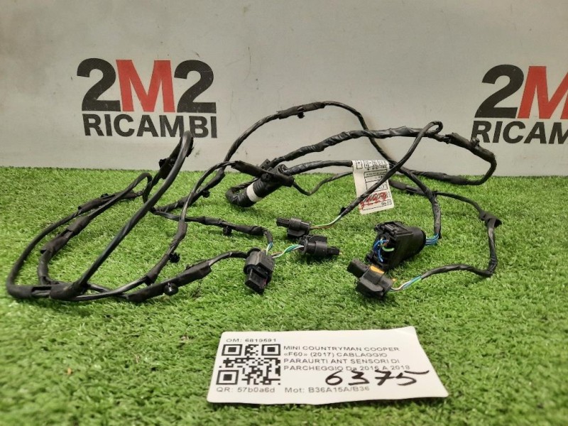 Cablaggio Paraurti ANT Sensori DI Parcheggio 9136612 Bmw X6 E71 2008