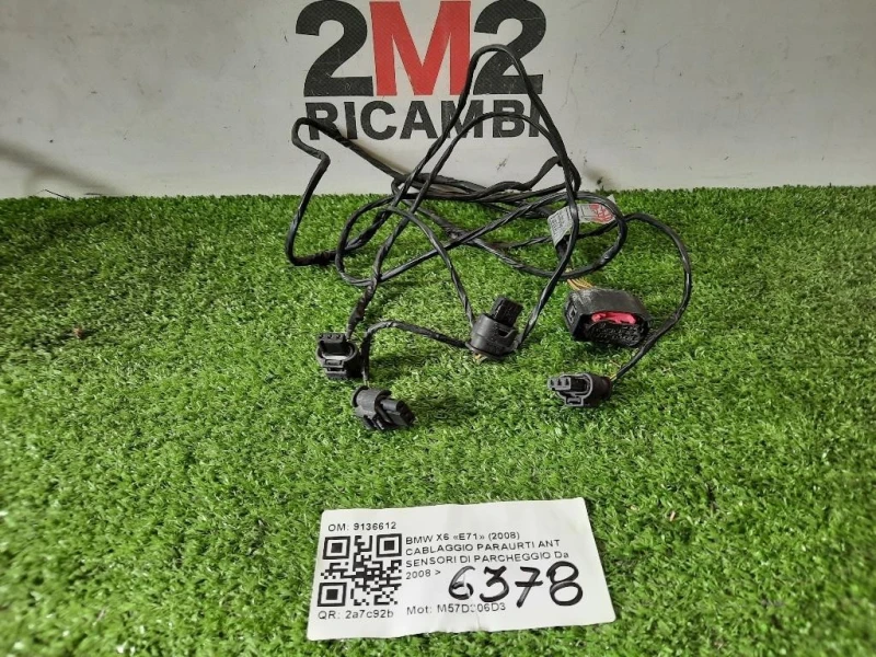 Cablaggio Paraurti ANT Sensori DI Parcheggio 9136612 Bmw X6 E71 2008