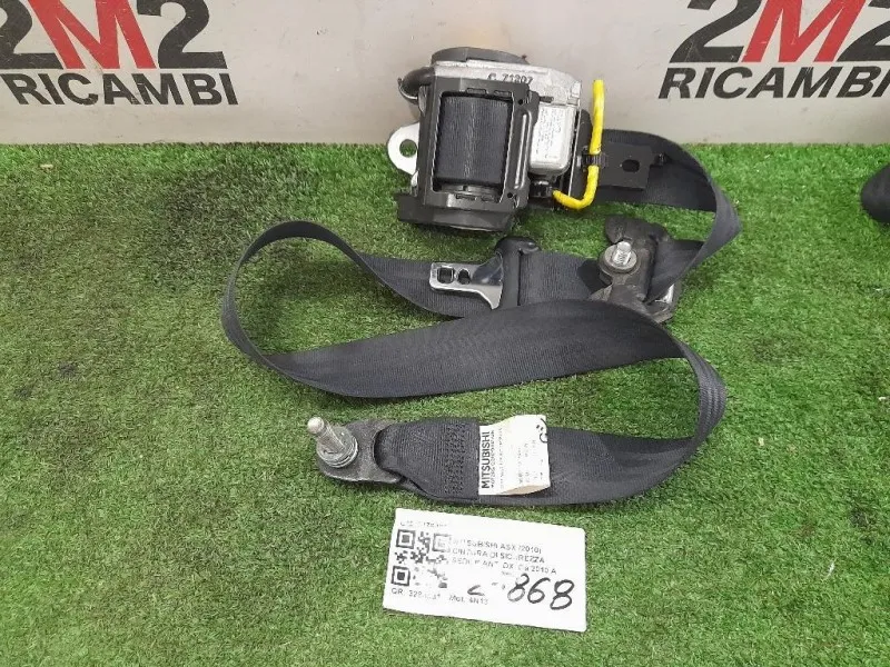 Cintura DI Sicurezza Sedile ANT DX 6176496 Mitsubishi ASX I 2010