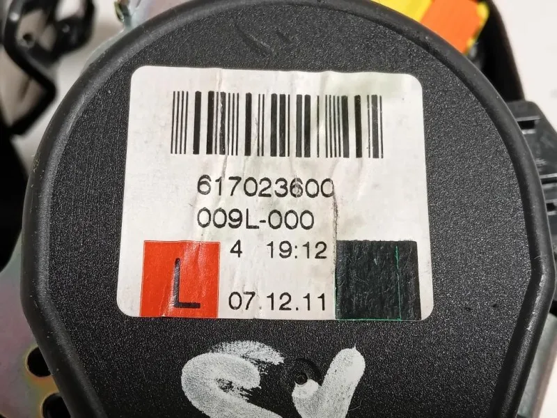 Cintura DI Sicurezza Sedile ANT DX 617023600 Opel Astra J 2010