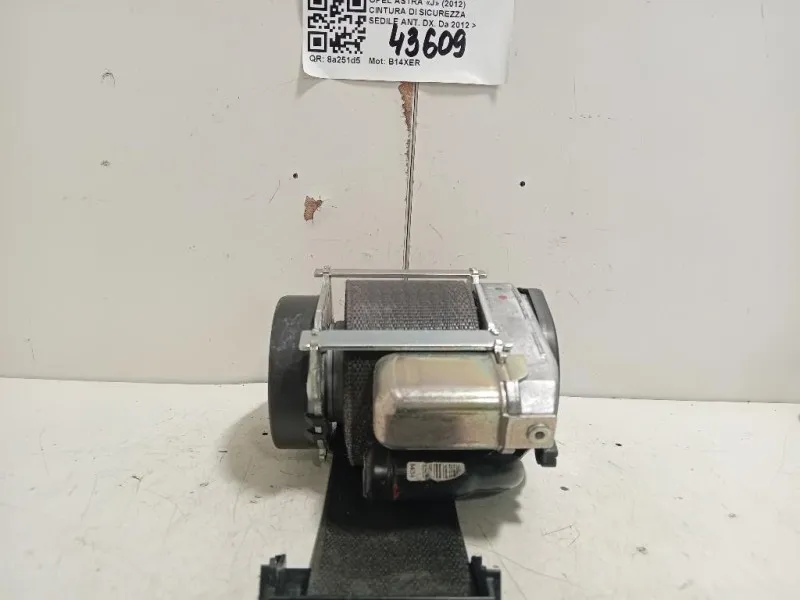 Cintura DI Sicurezza Sedile ANT DX 617023500 Opel Astra J 2012