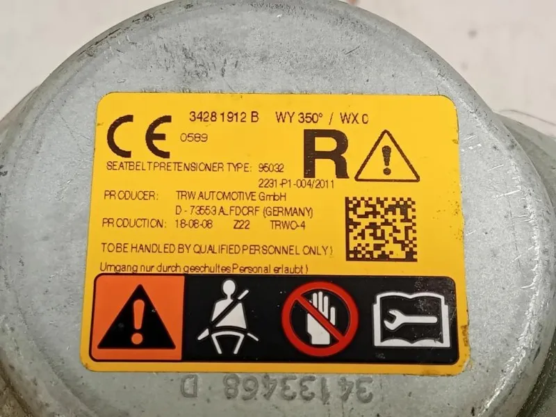 Cintura DI Sicurezza Sedile ANT DX 39141266 Opel Astra K 2016