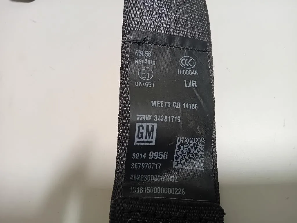 Cintura DI Sicurezza Sedile ANT DX 34133468 Opel Astra K 2016