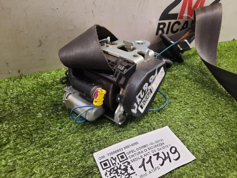 Cintura DI Sicurezza Sedile ANT DX 73556802 95514055 Opel Combo D 2012