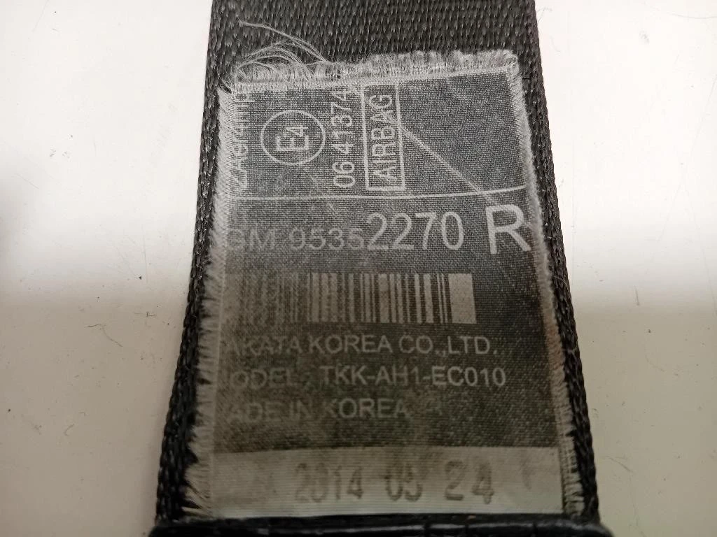 Cintura DI Sicurezza Sedile ANT DX 95352270 Opel Mokka 2013