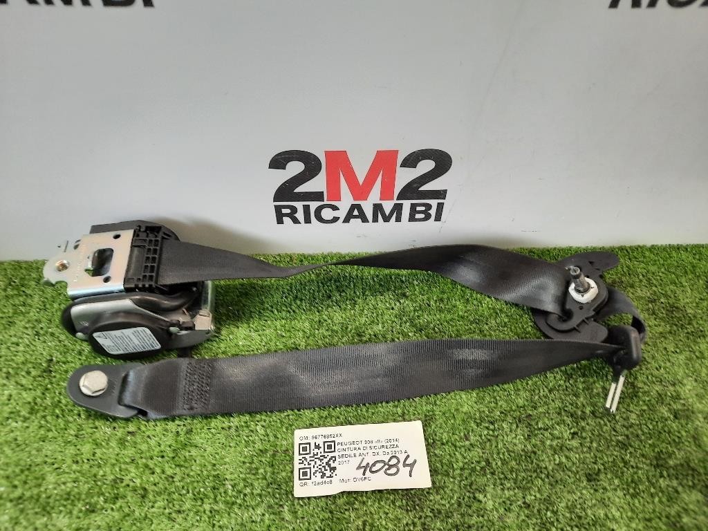 Cintura DI Sicurezza Sedile ANT DX 96776852XX Peugeot 308 II 2014