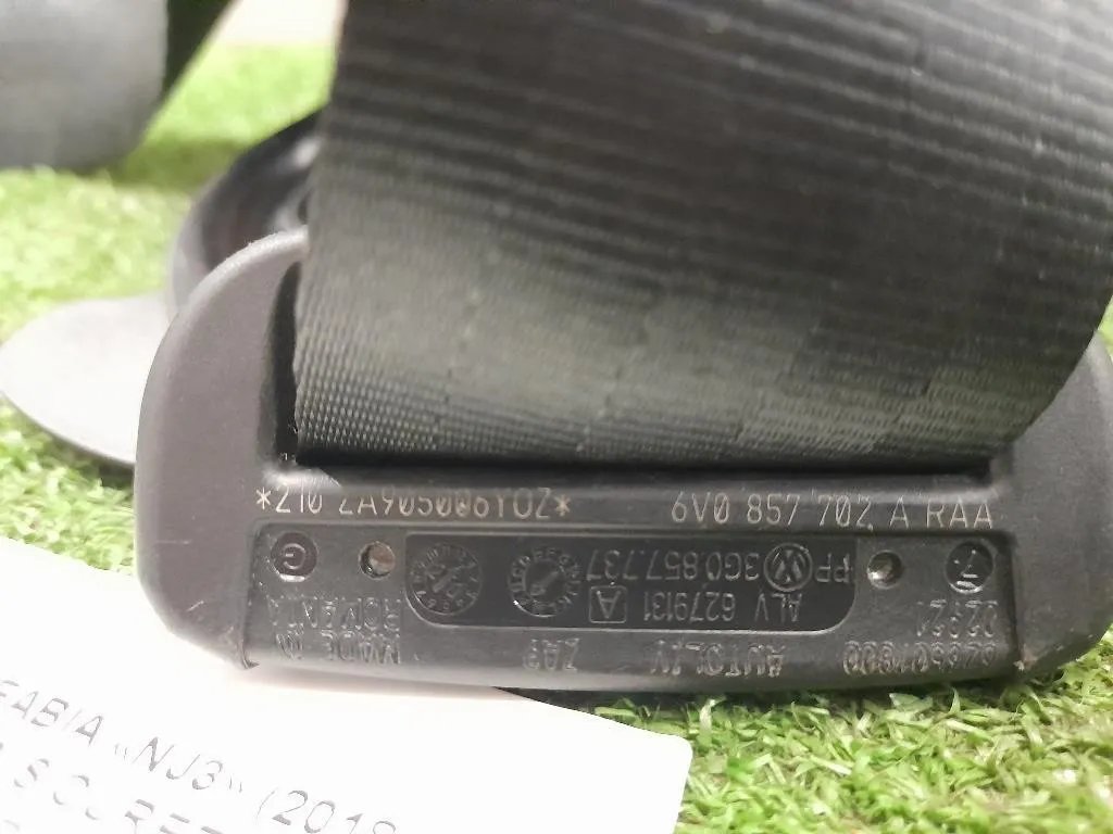 Cintura DI Sicurezza Sedile ANT DX 6V0857702A Skoda Fabia NJ3 2018