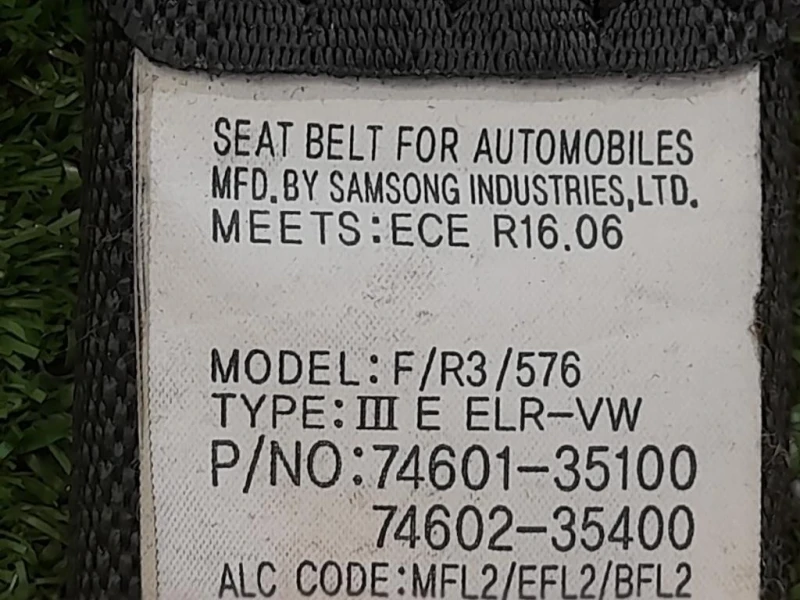 Cintura DI Sicurezza Sedile ANT DX 74602-35400 Ssangyong Tivoli 2015