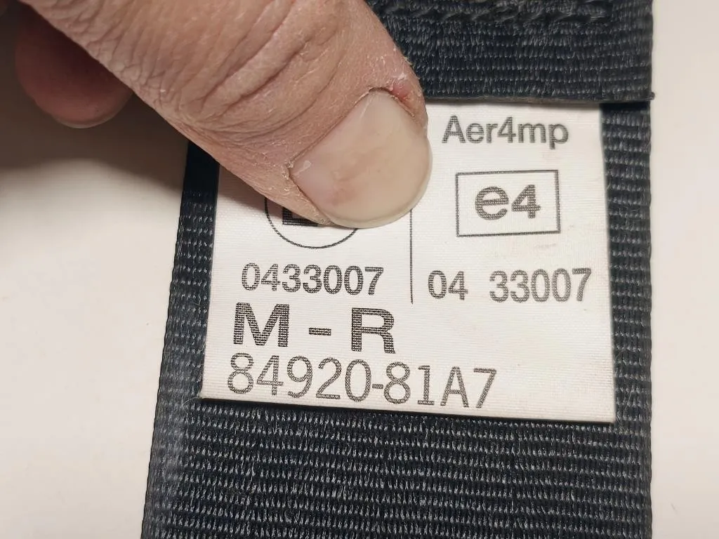 Cintura DI Sicurezza Sedile ANT DX 84920-81A7 8490181AG1ED3 Suzuki Jimny I 1999