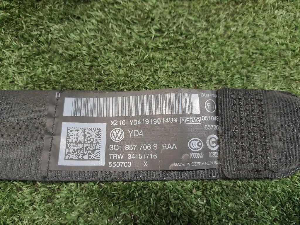 Cintura DI Sicurezza Sedile ANT DX 3C1857706SRAA Volkswagen Passat VI 2011
