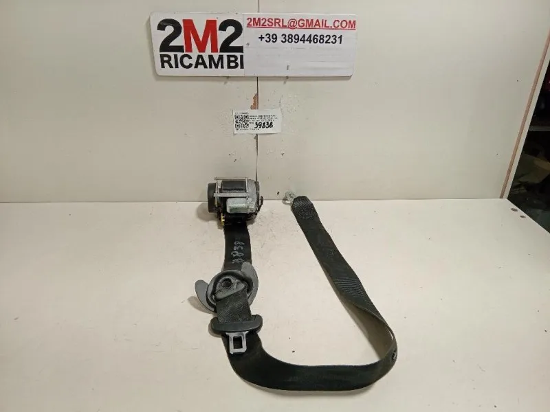 Cintura DI Sicurezza Sedile ANT DX 6184466B Volkswagen Sharan IV 2010