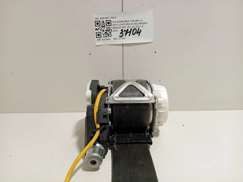 Cintura DI Sicurezza Sedile ANT DX 5N2 857 706 A Volkswagen Tiguan I 2011