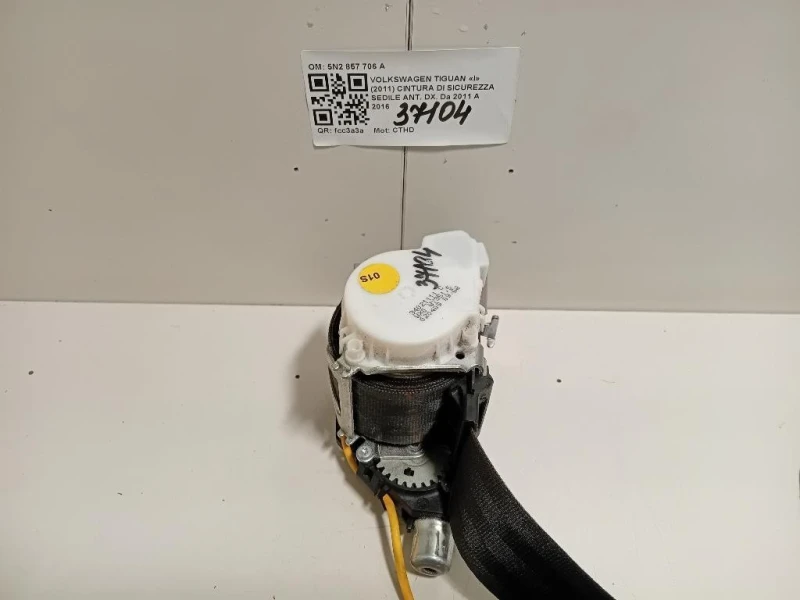 Cintura DI Sicurezza Sedile ANT DX 5N2 857 706 A Volkswagen Tiguan I 2011