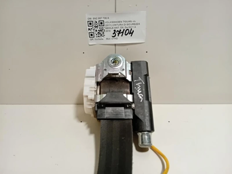 Cintura DI Sicurezza Sedile ANT DX 5N2 857 706 A Volkswagen Tiguan I 2011