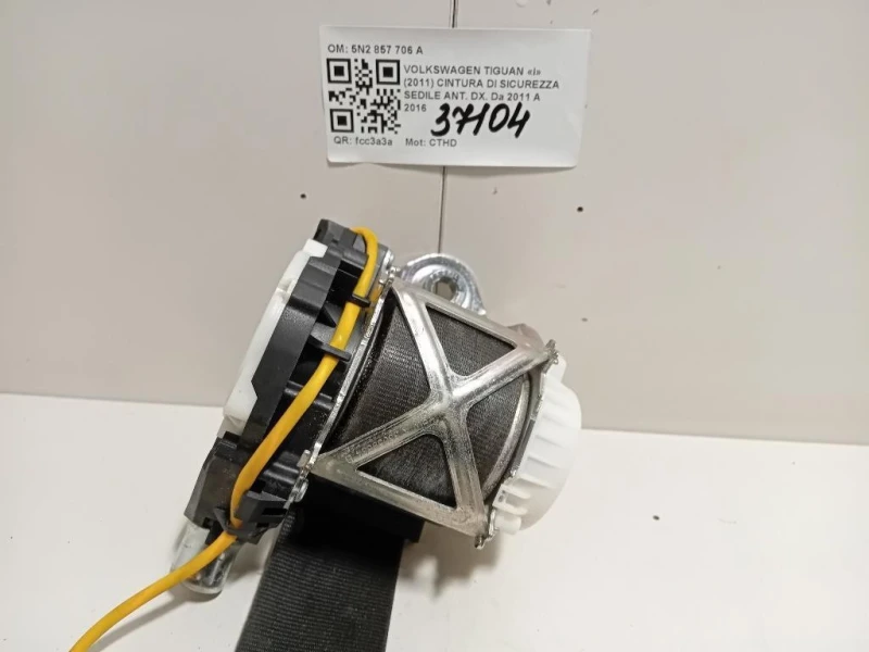 Cintura DI Sicurezza Sedile ANT DX 5N2 857 706 A Volkswagen Tiguan I 2011