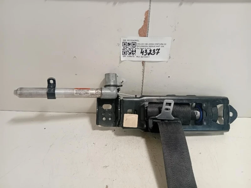 Cintura DI Sicurezza Sedile ANT DX 6012243ROL Volvo V50 2004