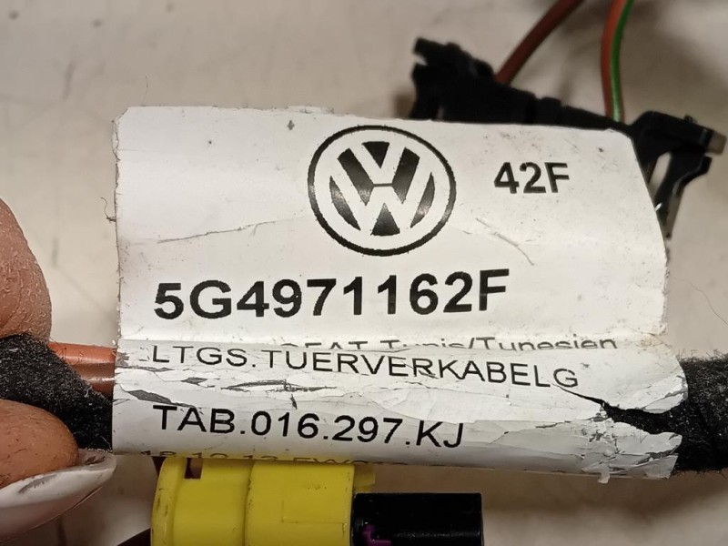 Cablaggio Porta Anteriore DX 5G4971162F Volkswagen GOLF VII 2013