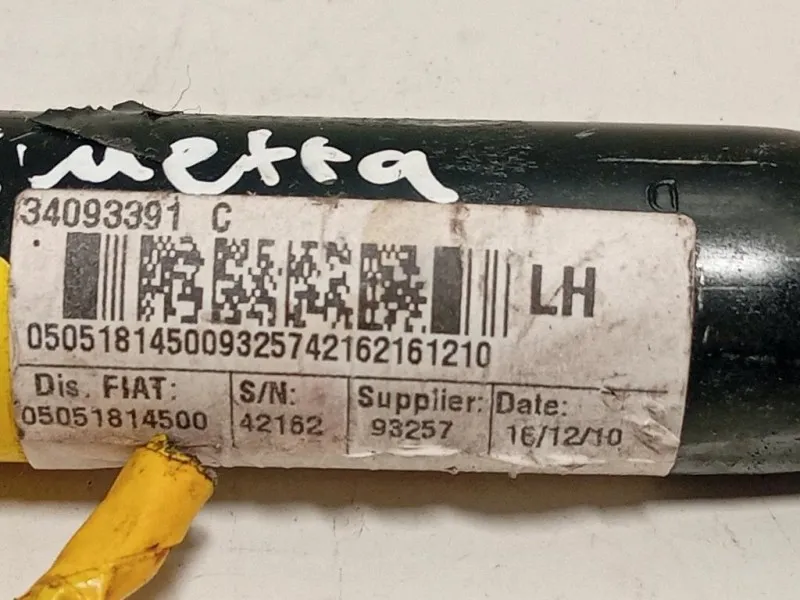 Cintura DI Sicurezza Sedile ANT SX 3405658334093391 Alfa Romeo Giulietta 2010