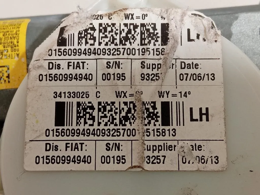 Cintura DI Sicurezza Sedile ANT SX 01560994940 Alfa Romeo Giulietta 2010