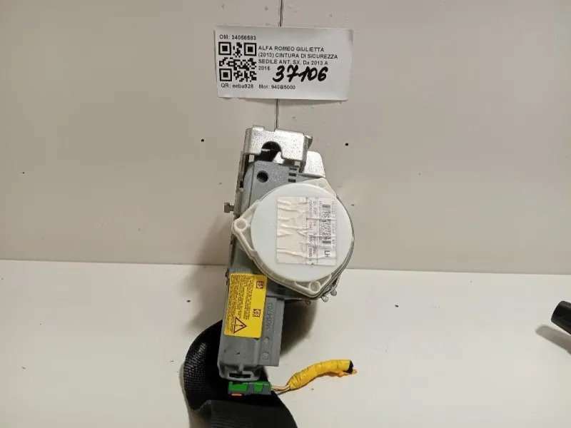 Cintura DI Sicurezza Sedile ANT SX 34056583 Alfa Romeo Giulietta 2013