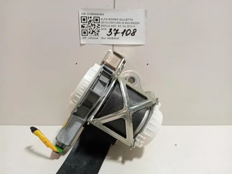 Cintura DI Sicurezza Sedile ANT SX 01560994940 Alfa Romeo Giulietta 2013