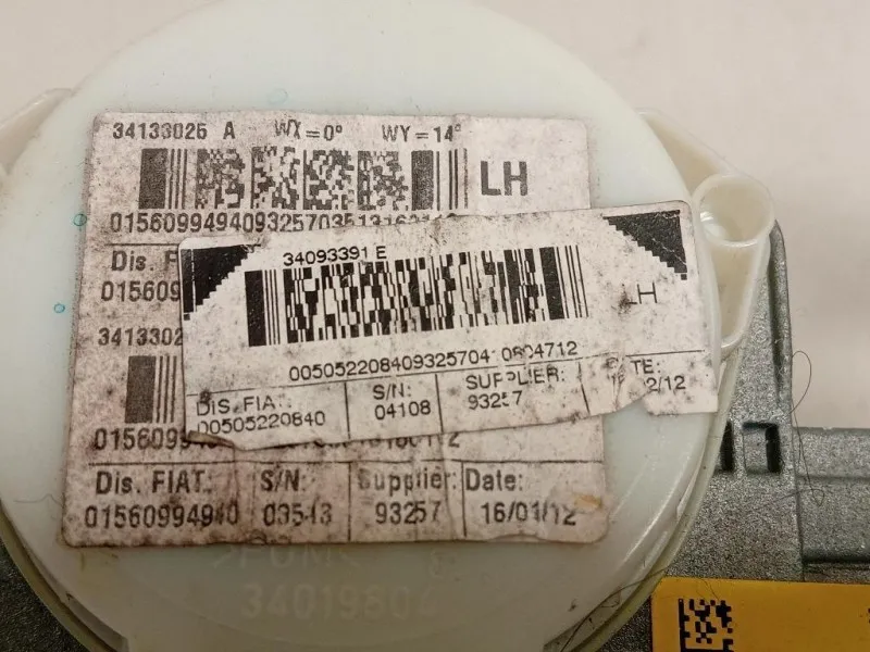 Cintura DI Sicurezza Sedile ANT SX 34093391 Alfa Romeo Giulietta 2013