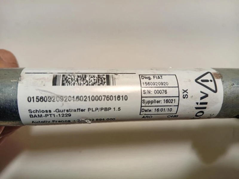 Cintura DI Sicurezza Sedile ANT SX 1560920920 Alfa Romeo MITO 2008