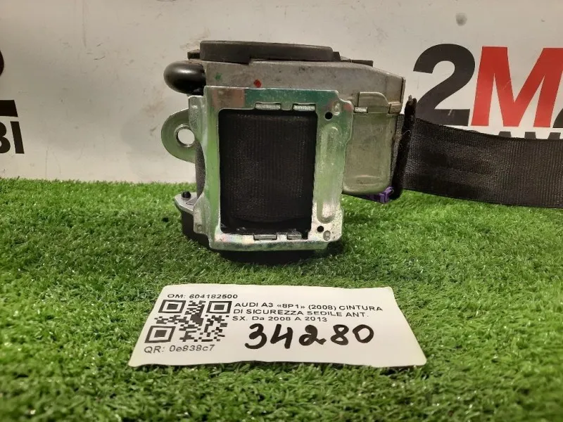 Cintura DI Sicurezza Sedile ANT SX 604182500 Audi A3 8P1 2008