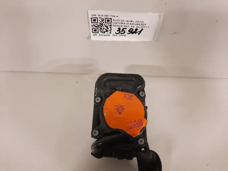 Cintura DI Sicurezza Sedile ANT SX 8U0 857 705 A Audi Q3 8UB 2012