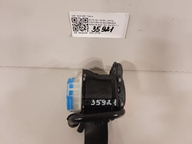 Cintura DI Sicurezza Sedile ANT SX 8U0 857 705 A Audi Q3 8UB 2012
