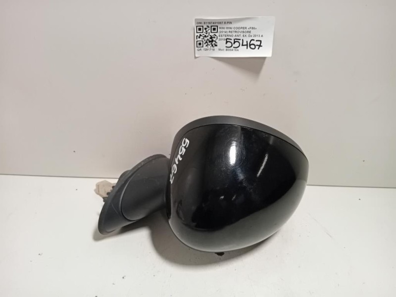 Cintura DI Sicurezza Sedile ANT SX 8R1857705J Audi Q5 8RB 2012