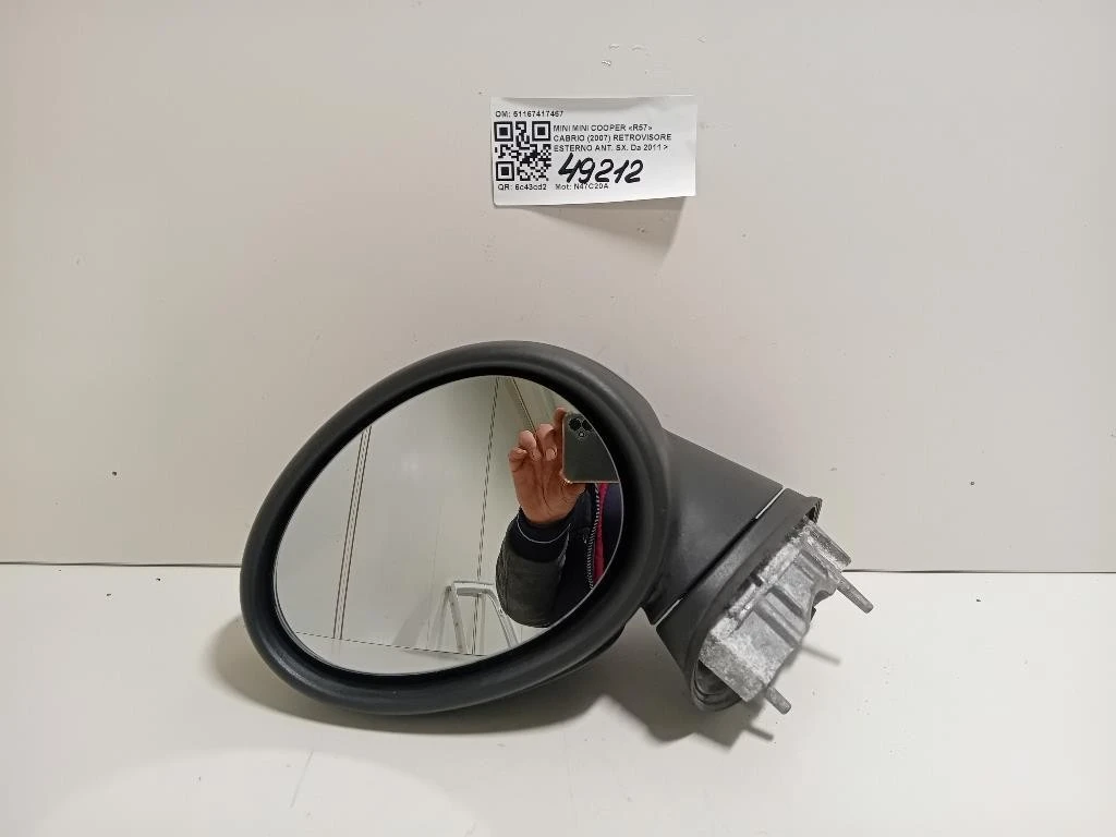 Retrovisore Esterno ANT SX 51167417467 Mini MINI Cooper R57 Cabrio 2007