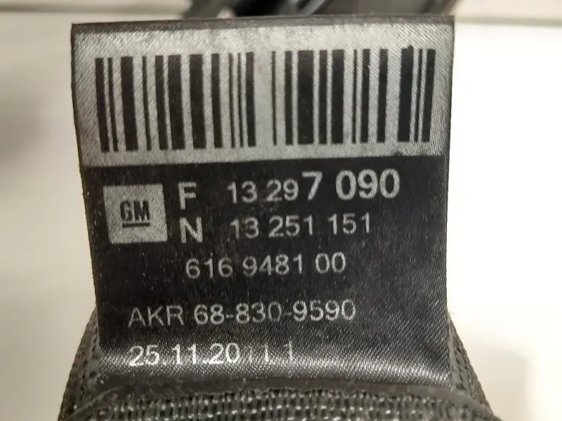 Cintura DI Sicurezza Sedile ANT SX 619668300A Chevrolet Orlando 2011