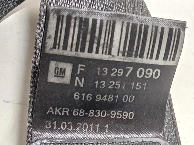 Cintura DI Sicurezza Sedile ANT SX 619668300A Chevrolet Orlando 2011