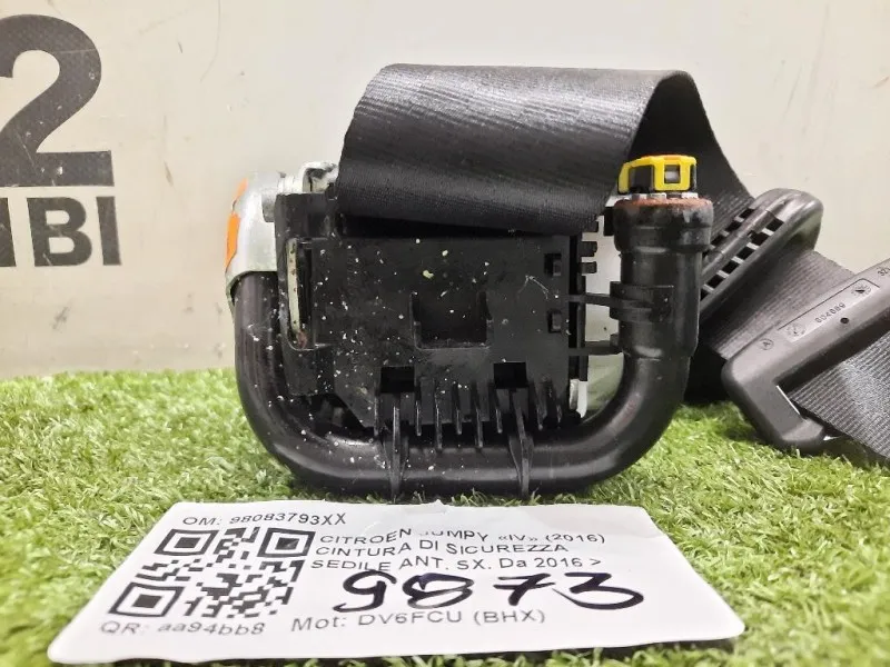 Cintura DI Sicurezza Sedile ANT SX 98083793XX Citroen Jumpy IV 2016