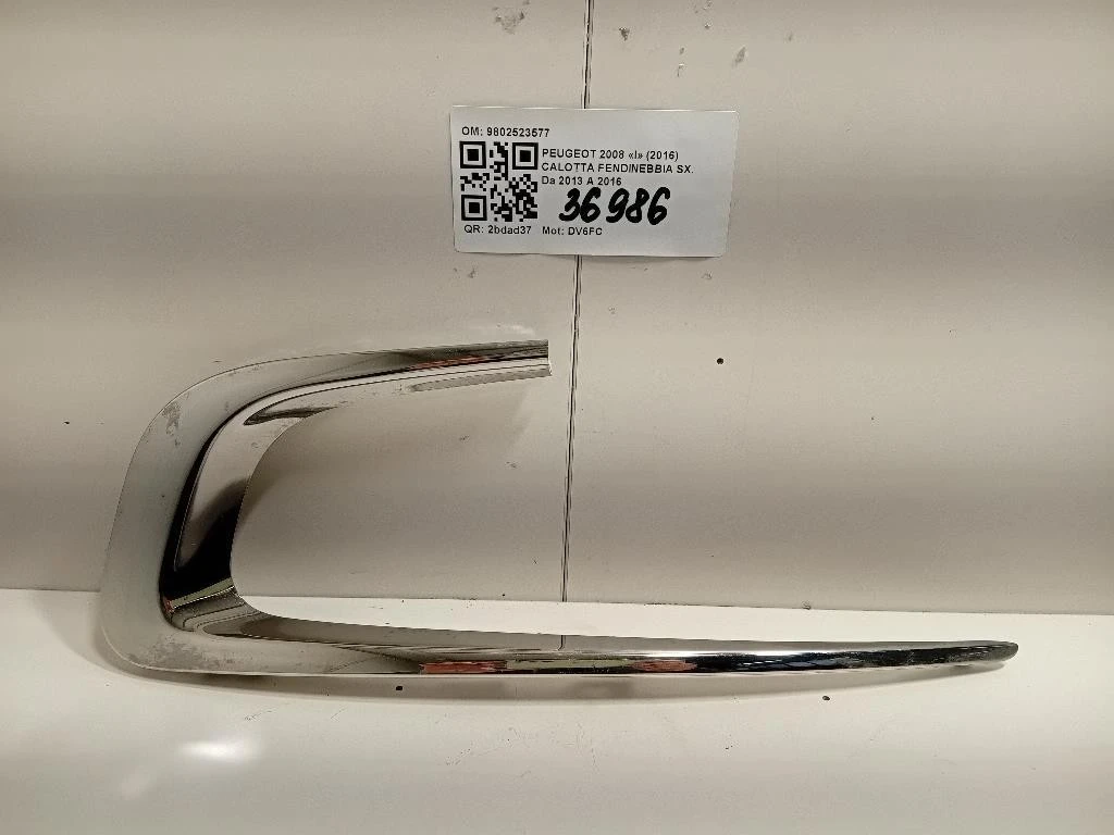 Calotta Fendinebbia SX 9802523577 1269584 Peugeot 2008 I 2016