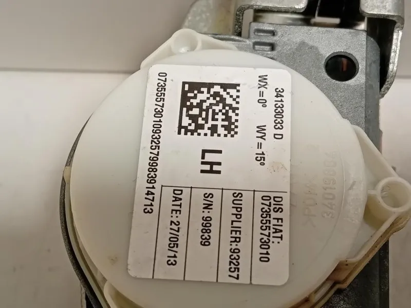 Cintura DI Sicurezza Sedile ANT SX 34133033D34130793B Fiat 500L 2013